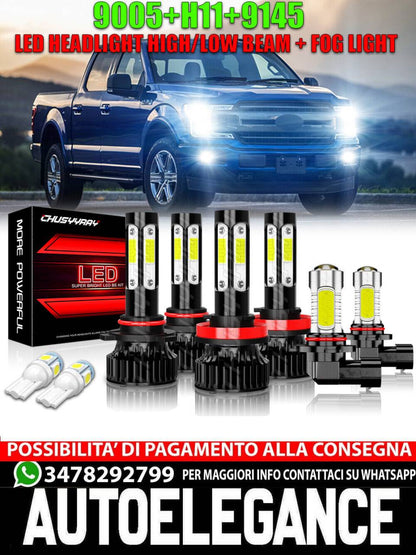 Per Ford F150 2015 2016 2017-2020 6000K LED Faro anteriore e fendinebbia Lampadi