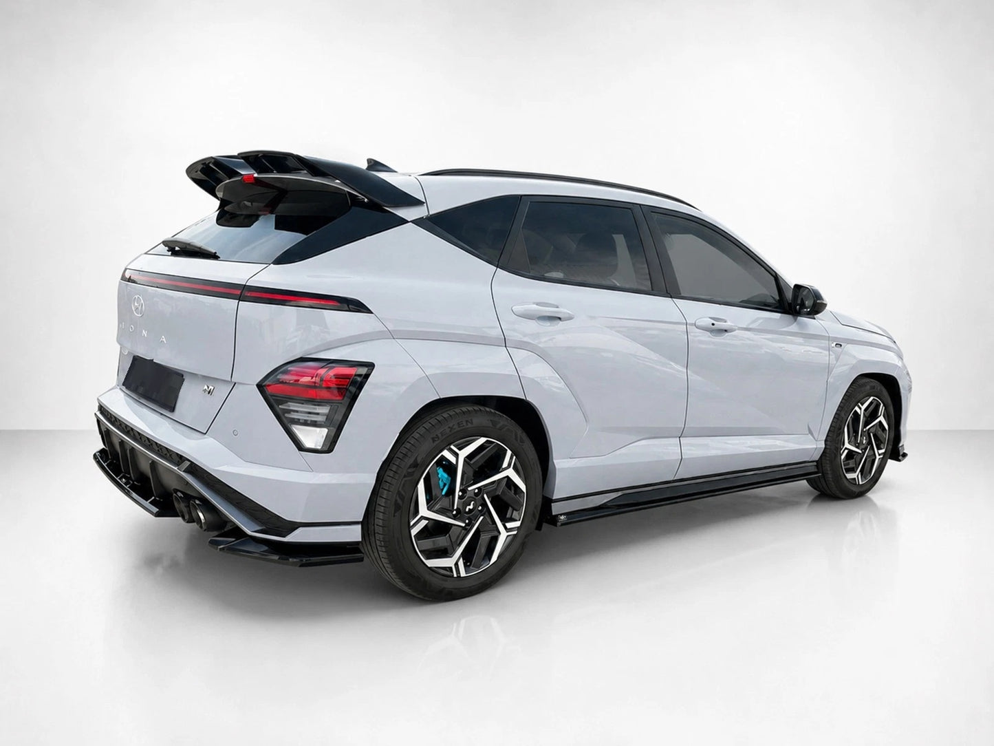 👉 Minigonne laterali adatto per Hyundai Kona N-Line MK2 22 in ABS nero lucido👈