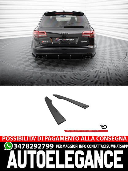 SPLITTER LATERALI POSTERIORI STREET PRO ADATTO PER AUDI RS6 AVANT C6 2007-2010