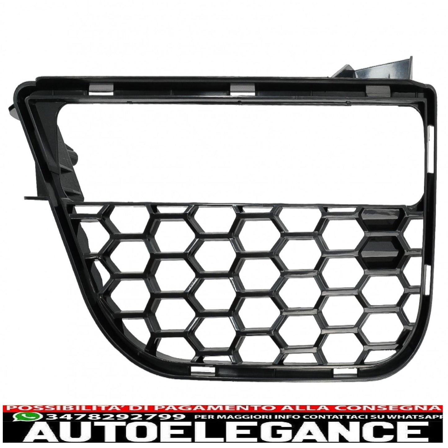 Copri fendinebbia griglie laterali adatto per BMW Serie 5 G30 G31 (2017-up) M5 Design Piano Black AUTOELEGANCERICAMBI