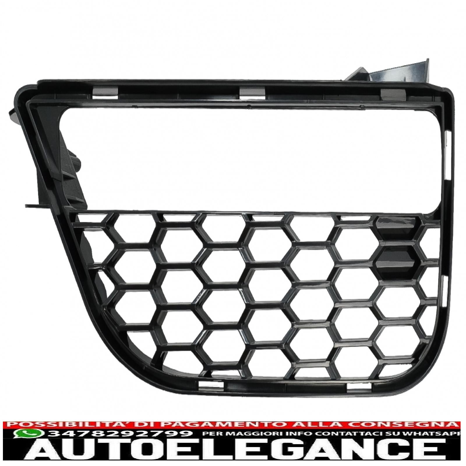 Copri fendinebbia griglie laterali adatto per BMW Serie 5 G30 G31 (2017-up) M5 Design Piano Black AUTOELEGANCERICAMBI