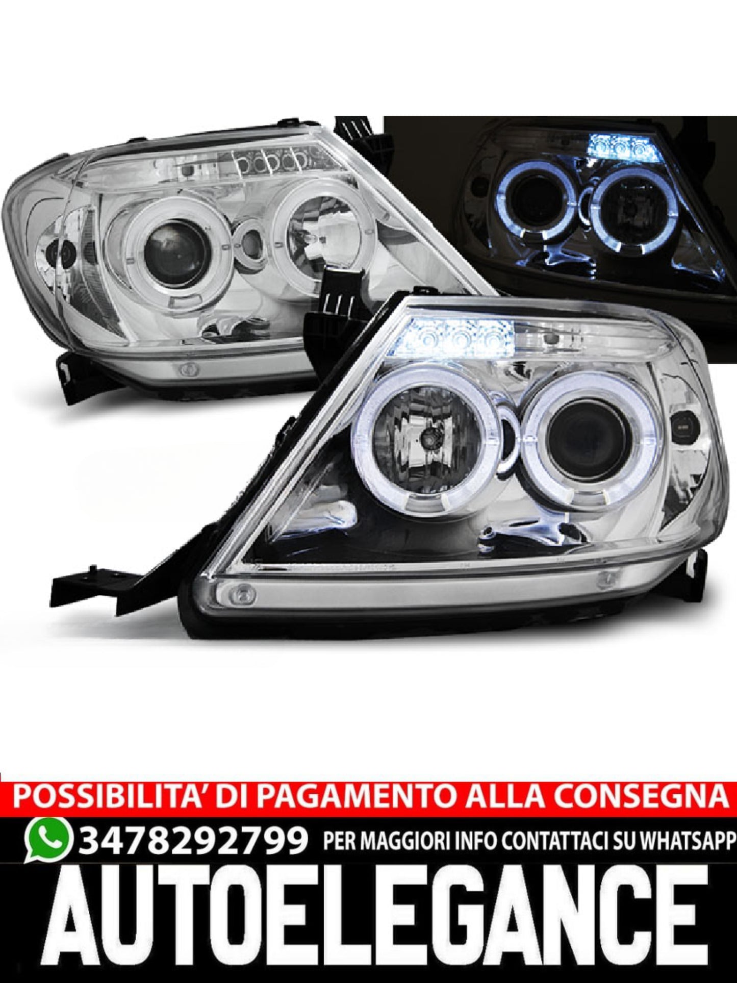 FARI ANGEL EYES CROMATI  ADATTI COMPATIBILI  PER TOYOTA HILUX 05-11