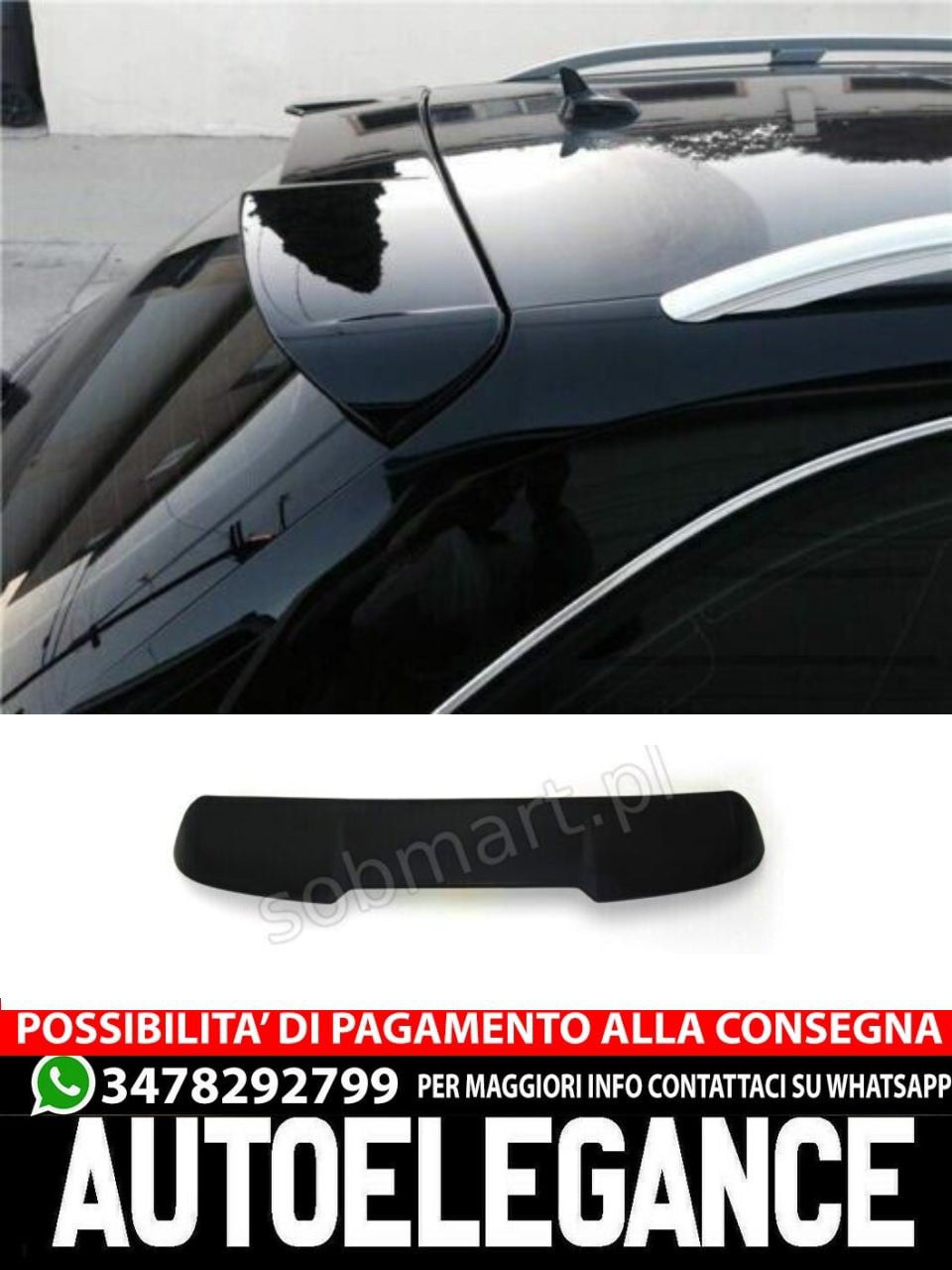 AUDI A4 B8 AVANT RS-4 STYLE REAR SPOILER ROOF SPOILER TUNING SOBMART-most 