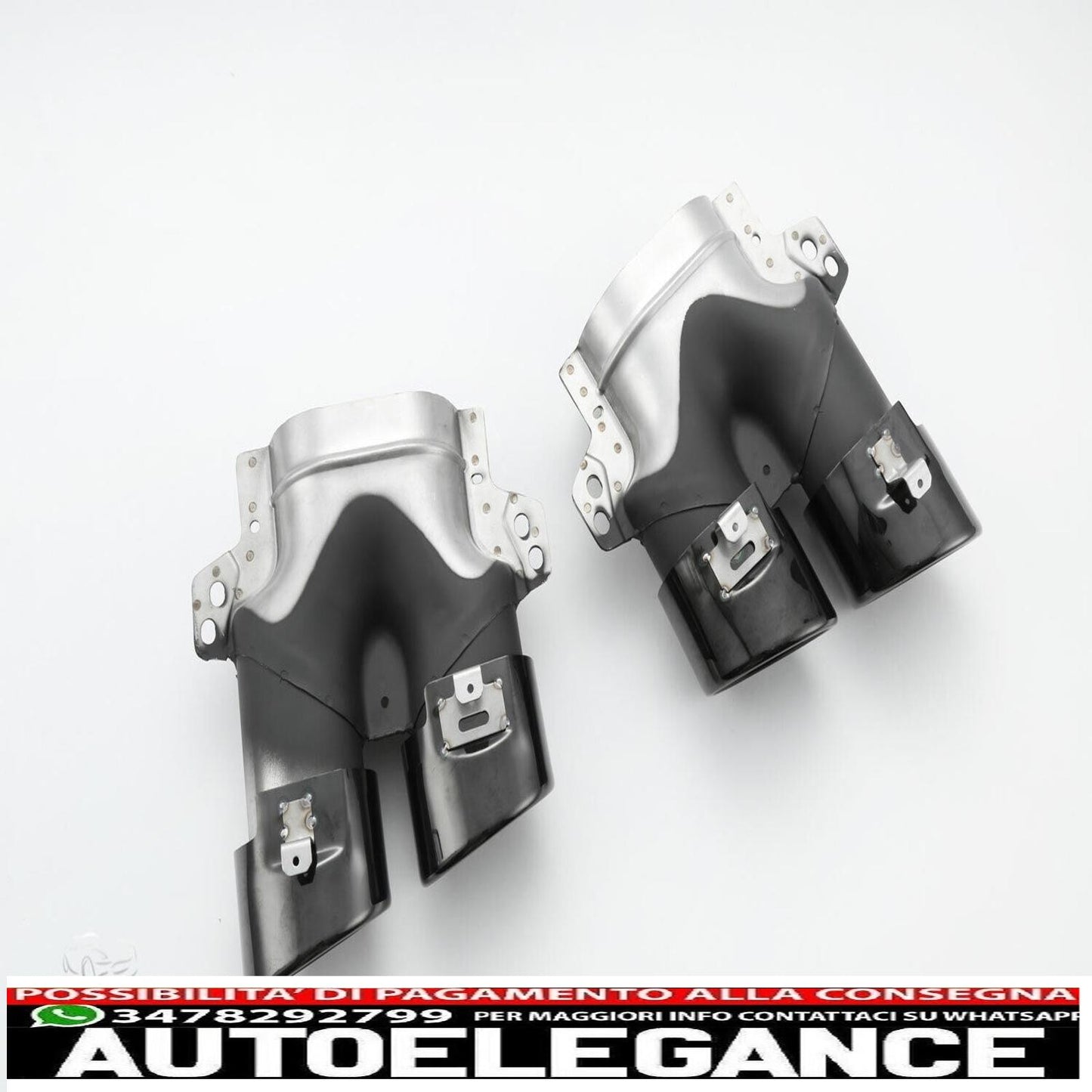 diffusore + paraurti scarico (nero) c43 amg ottica adatto per mercedes w205 s205-mostra il titolo originaletesto originalediffusor + auspuffblenden (schwarz) c43 amg optik passt für mercedes w205 s205
