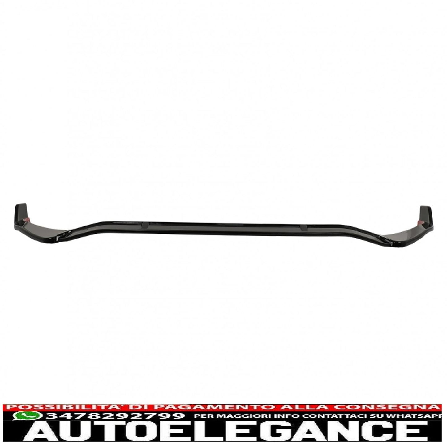 Front Bumper Spoiler Lip Suitable For Mercedes C Class W206 S206 Sport Line (2021-up) Piano Black 