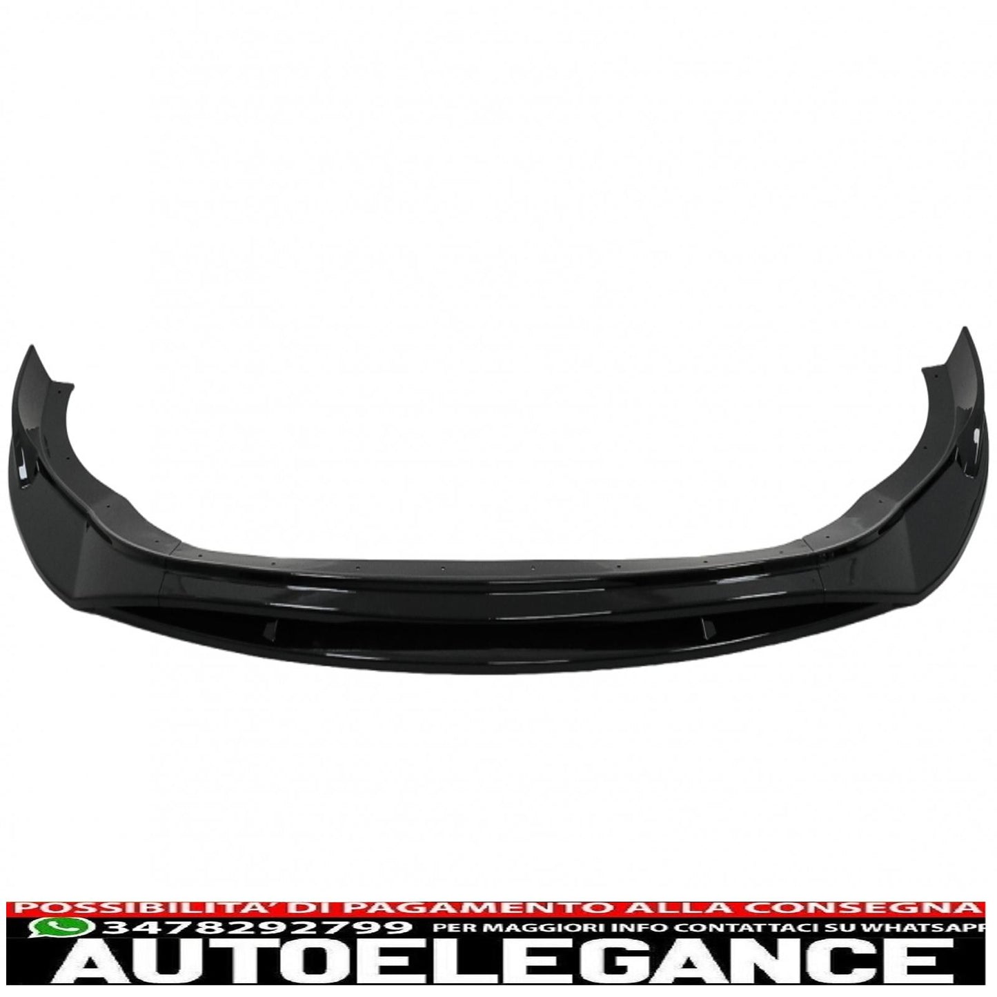 Front Bumper Lip Extension Spoiler Fit For VW Golf 8 R (2020-) Piano Black