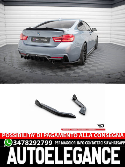 SPLITTER LATERALI POSTERIORI adatto per V.5 BMW 4 COUPE M-PACK F32  (2013-2020)