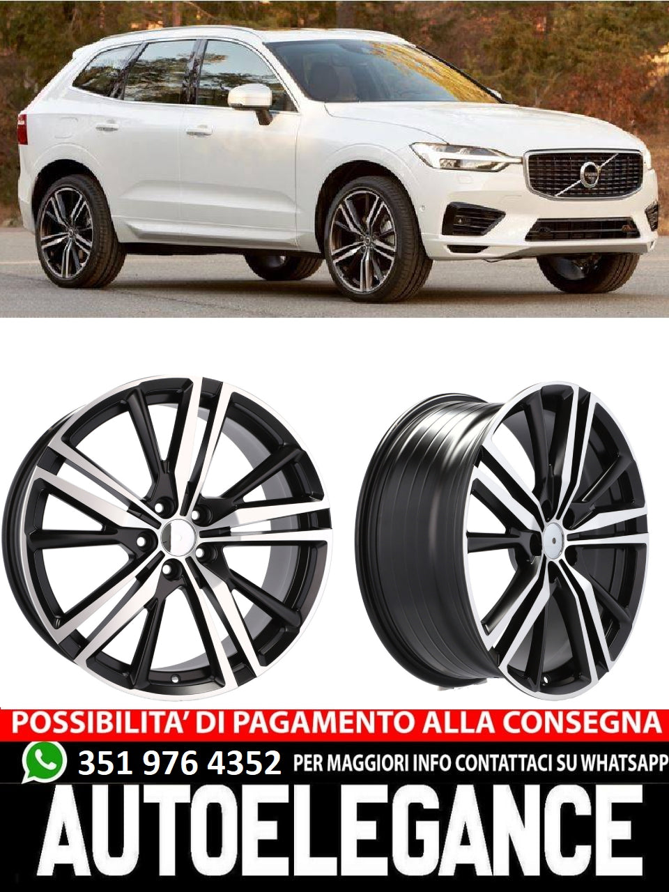 ALLOY WHEEL 17" Suitable for ALFA ROMEO FORD JAGUAR LANCIA LAND ROVER LINCOLN MERCEDES RENAULT SMART VOLVO 