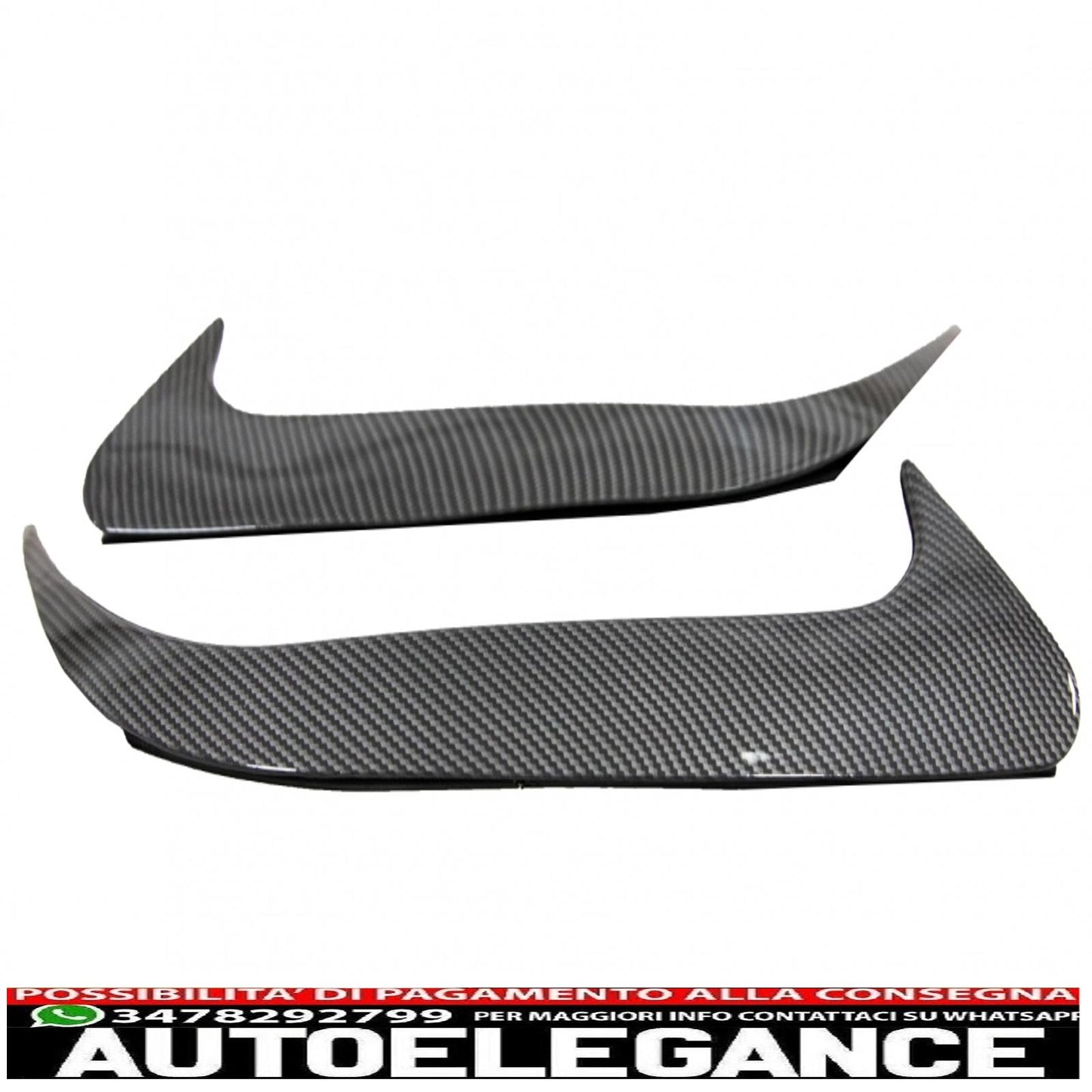 alette paraurti posteriori alette laterali ribaltabili adatte per mercedes cla w117 (2014-2018) edizione carbonio AUTOELEGANCERICAMBI