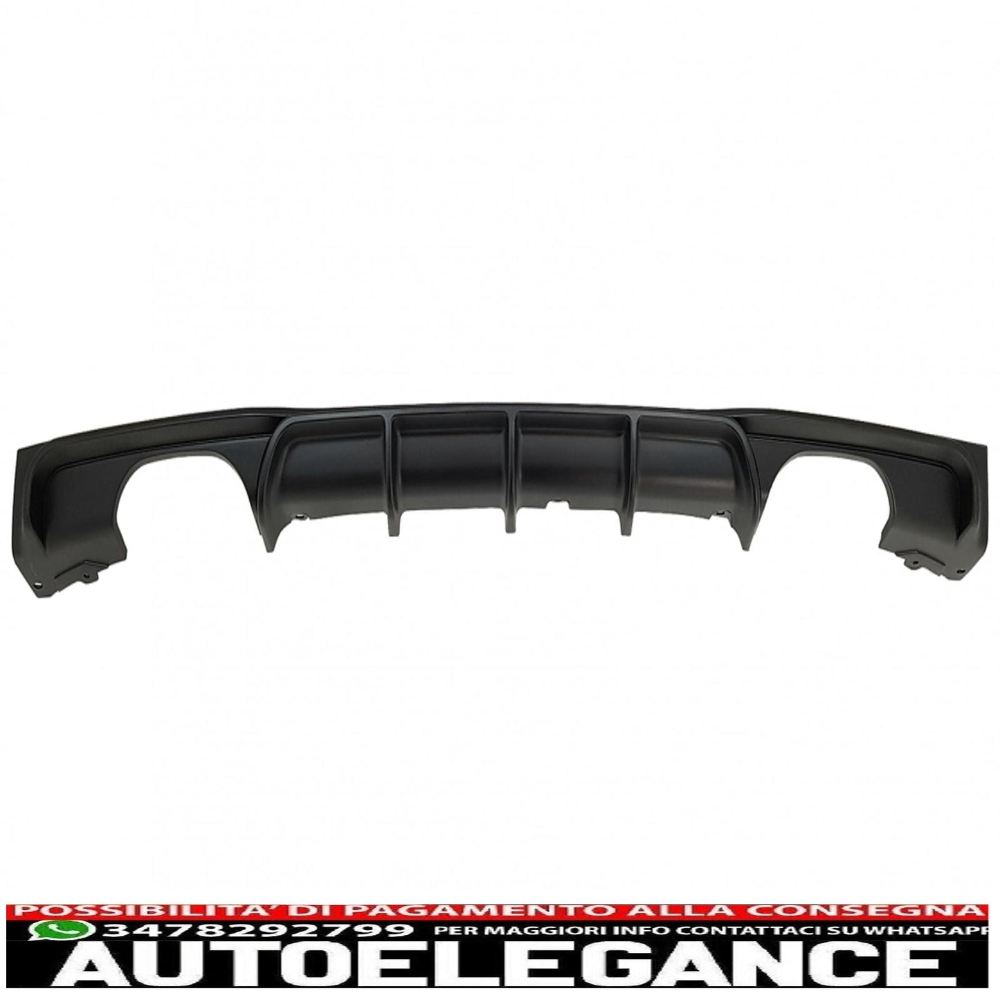 paraurti posteriore spoiler mantovana diffusore doppia uscita adatto per bmw serie 3 f30 f31 (2011-2019) limousine touring m design
