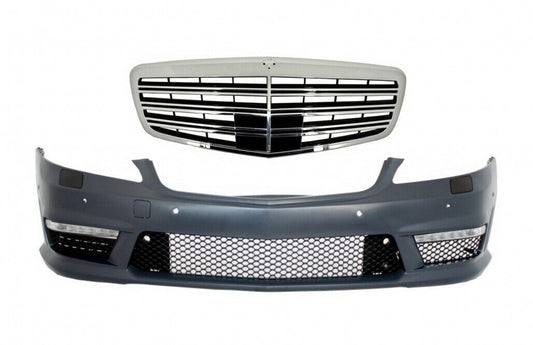 Paraurti anteriore per Mercedes Classe S W221 05-12 Griglia centrale S63 S65 Design