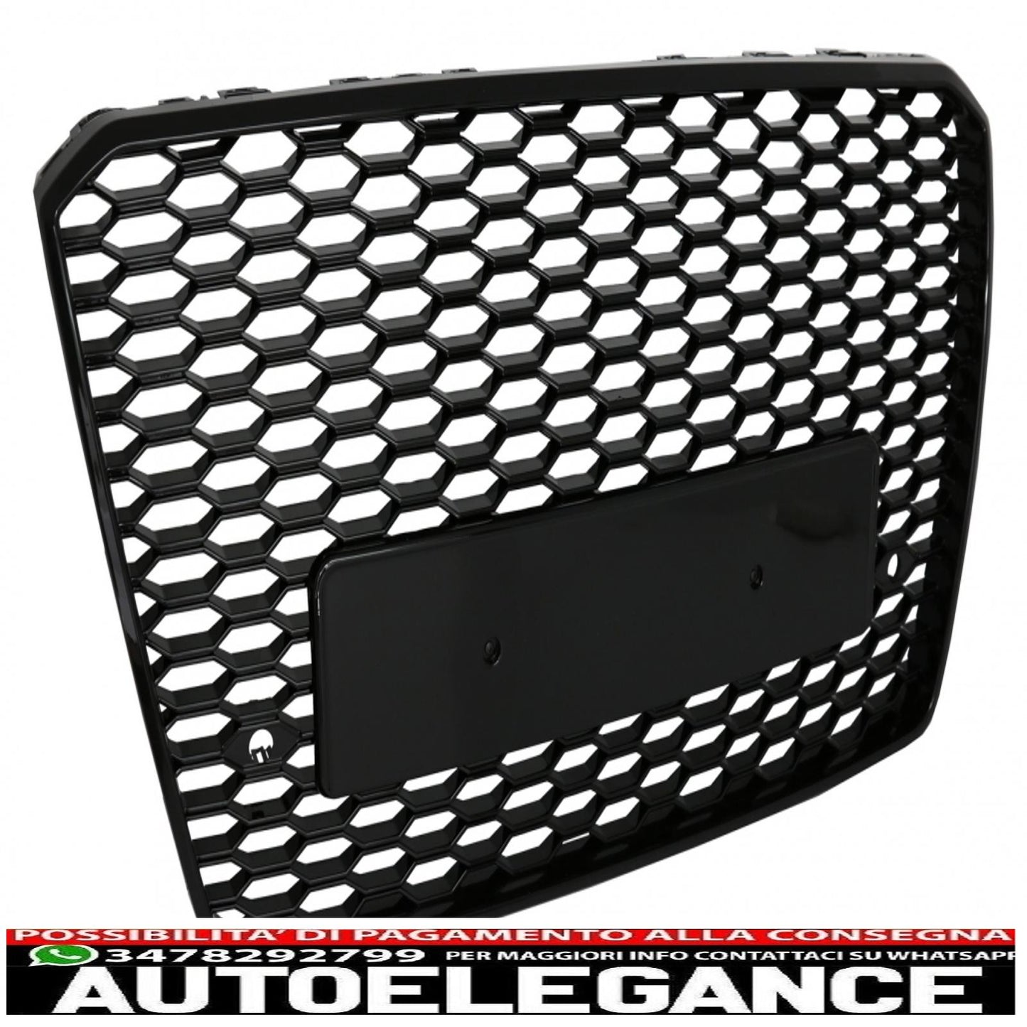 griglia anteriore adatta per audi a8 d4 facelift (2014-2017) rs8 design pianoforte nero