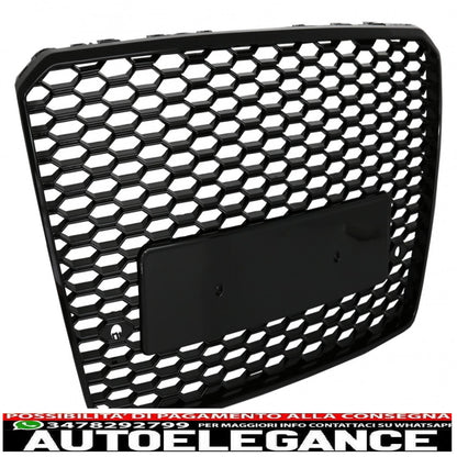 griglia anteriore adatta per audi a8 d4 facelift (2014-2017) rs8 design pianoforte nero