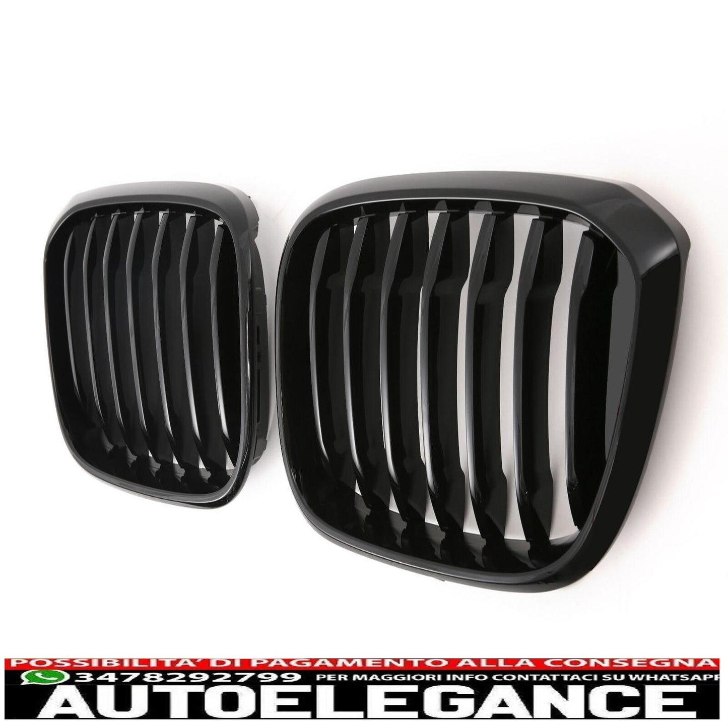 adatto per bmw x3 x4 g01 g02 griglia radiatore lucida nero-mostra il titolo originaletesto originalepasst für bmw x3 x4 g01 g02 kühlergrill glanz schwarz AUTOELEGANCERICAMBI