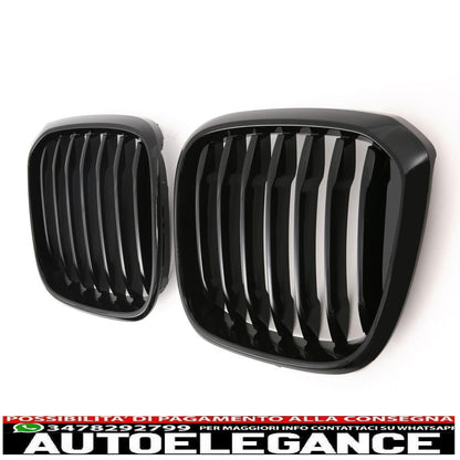adatto per bmw x3 x4 g01 g02 griglia radiatore lucida nero-mostra il titolo originaletesto originalepasst für bmw x3 x4 g01 g02 kühlergrill glanz schwarz AUTOELEGANCERICAMBI