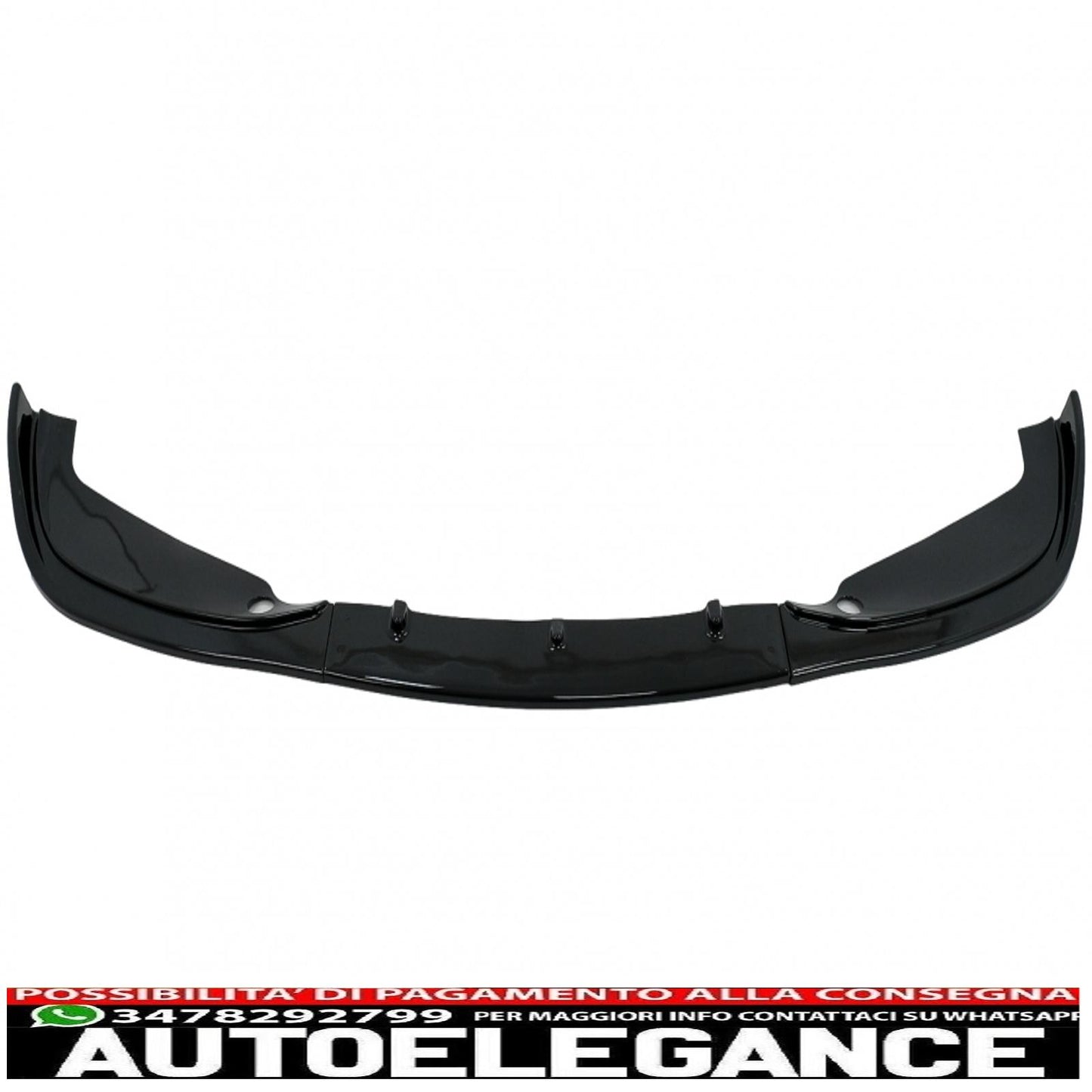 Front bumper additional spoiler suitable for BMW 3 series e46 m3 sedan touring (1998-2004) piano black