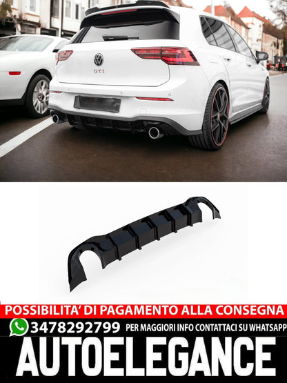 DIFFUSORE POSTERIORE ADATTO PER  V.3 VOLKSWAGEN GOLF GTI MK8