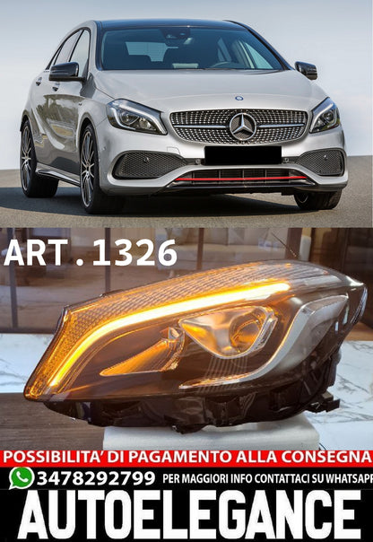 FARI FULL LED ADATTI PER MERCEDES CLASSE A W176 (2012-2018) SOLO PER ALOGENI