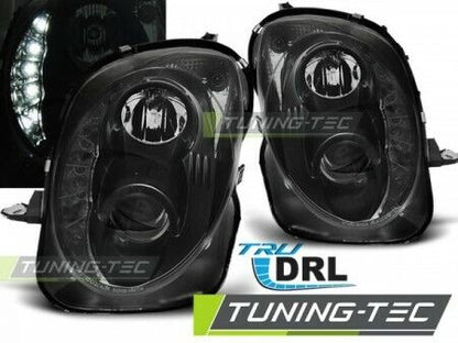 Headlights FOR ALFA ROMEO MITO 2008- TRU DRL BLACK...-show original titleOriginal textHeadlights For ALFA ROMEO MITO 2008- TRU DRL BLACK..