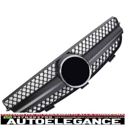 sports grill radiator grill suitable for mercedes w209 clk matt black - show original titleoriginal textgrill sport kühlergrill fit for mercedes w209 clk matt schwarz