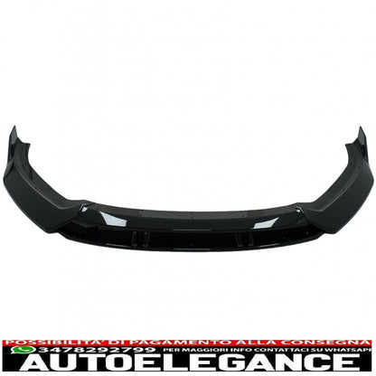 Additional spoiler for front bumper suitable for audi a3 8v restyling s-line (2017-up) piano black 