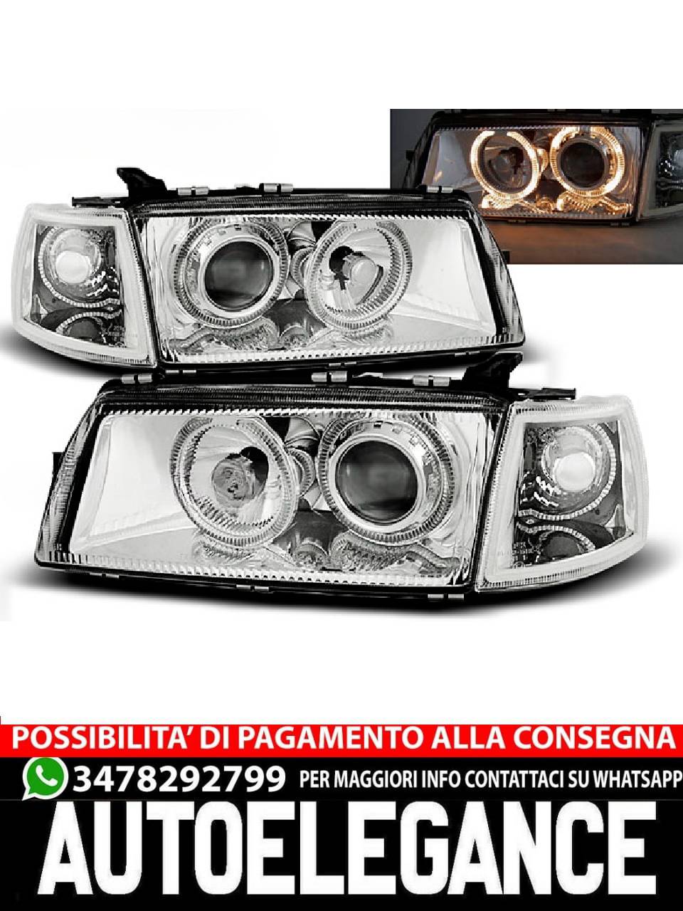 OPEL VECTRA A 09.88-10.95 ANGEL EYES CHROME 