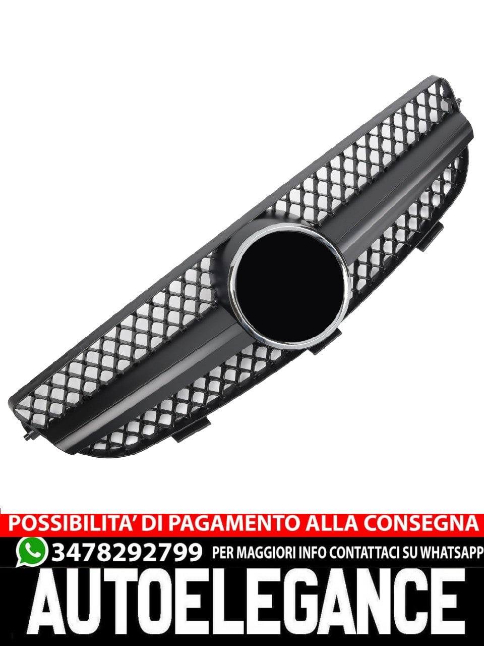 Grille for Mercedes W209 CLK Matt Black AMG 