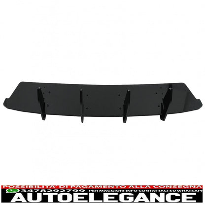 Rear bumper extension for diffuser suitable for mercedes cla 35 / 45 c118 x118 with aero pack (2019-up) black 