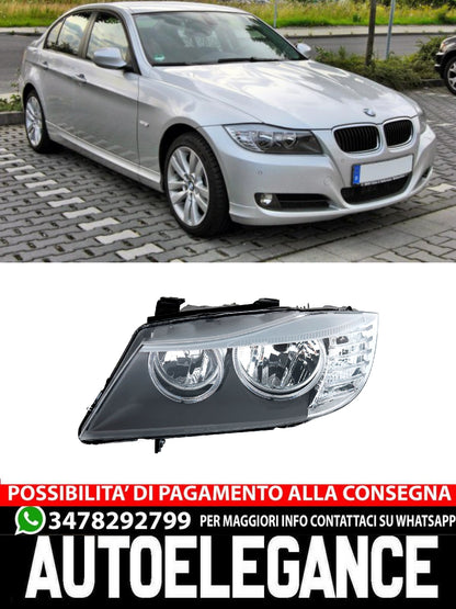 Faro anteriore sinistro per Serie 3 BMW E90 Limo E91 Touring 2008-211 Angel Eye Rings H7