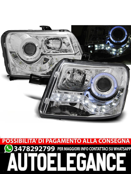 FARI ADATTI COMPATIBILI PER FIAT PANDA 03-12 DAYLIGHT CHROME