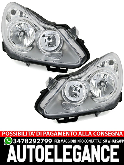 Headlight set for Opel Corsa D 06-11 H1 H7 Headlight 