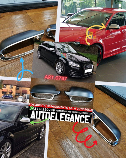 SATIN CAPS SUITABLE FOR AUDI A3 80-A4 8K B8-A5 8T LIFT SPORTY LOOK