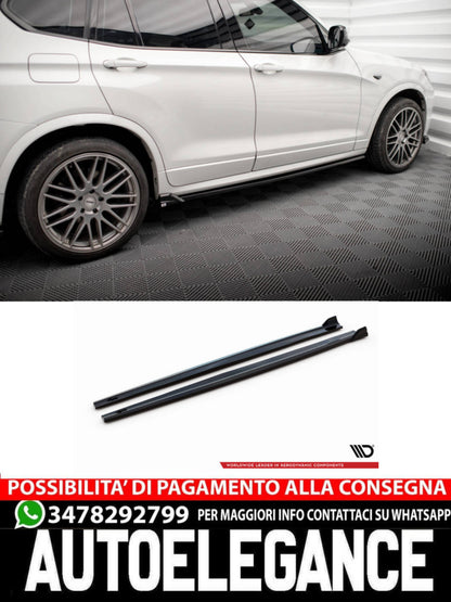 MINIGONNE LATERALI adatte per BMW X3 M-PACK F25  (2010 - 2014)
