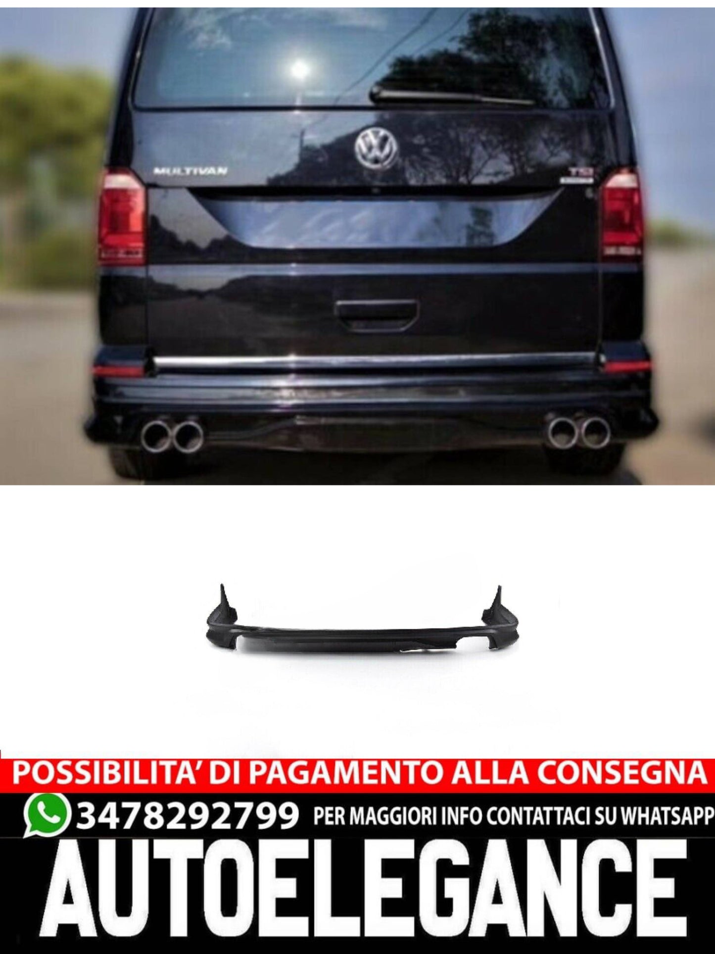 DIFFUSORE adatto per VW T6 TRANSPORTER 2015+
