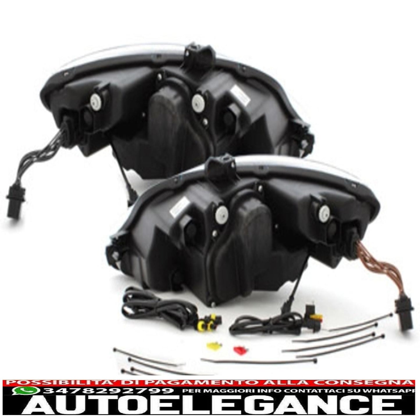 Dayline headlights suitable for Seat Leon 09+ black 