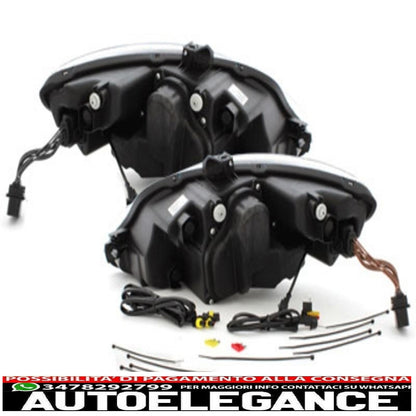 Dayline headlights suitable for Seat Leon 09+ black 