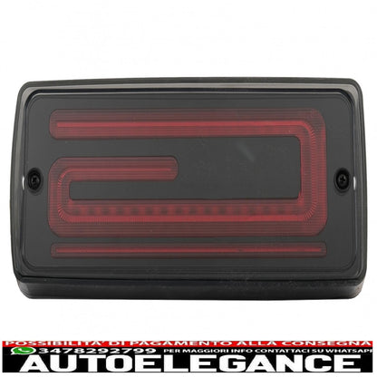 led rear lights light bar suitable for mercedes g class w463 (2008-2017) restyling 2018 dynamic design sequential cornering lights dynamic start smoke
