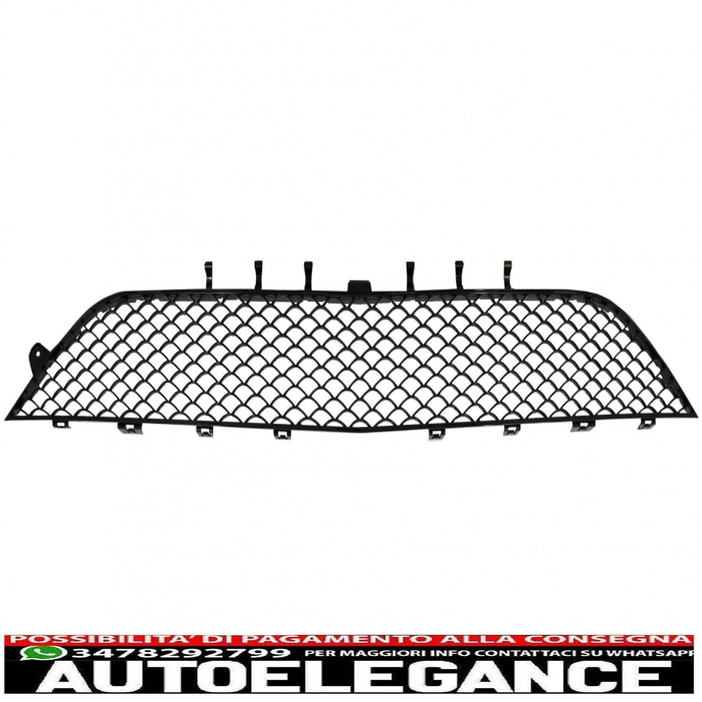 Front bumper lower center grille suitable for mercedes s class w222 (2013-2017) s63 piano black design 