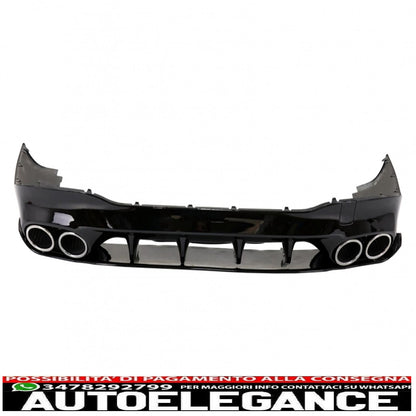 Rear diffuser and chrome tailpipes suitable for mercedes cla x118 shooting Brake c118 coupe sport line (2019-up) cla45s design aerodynamic package