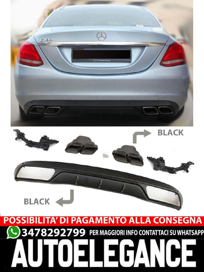 Il diffusore dello spoiler posteriore nella C63 AMG OPTIK