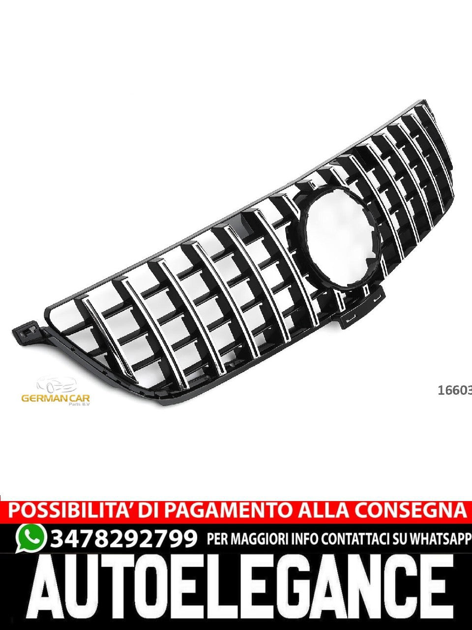 Griglia sportiva per Mercedes W166 ML 2012-2015 PANAMERICANA AMG GT OPTICS