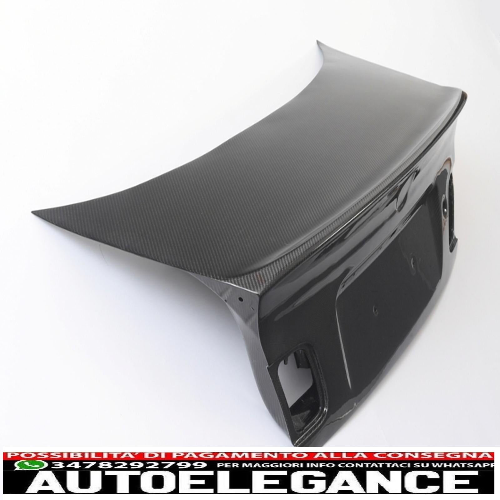 Coperchio del bagagliaio in vera fibra di carbonio adatto per BMW E46 Serie 3 Berlina 4 Porte (1998-2005) Design CSL AUTOELEGANCERICAMBI