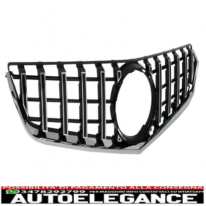 front grill suitable for mercedes e class c207 w207 a207 pre restyling (2009-2012) coupe cabrio gtr look chrome