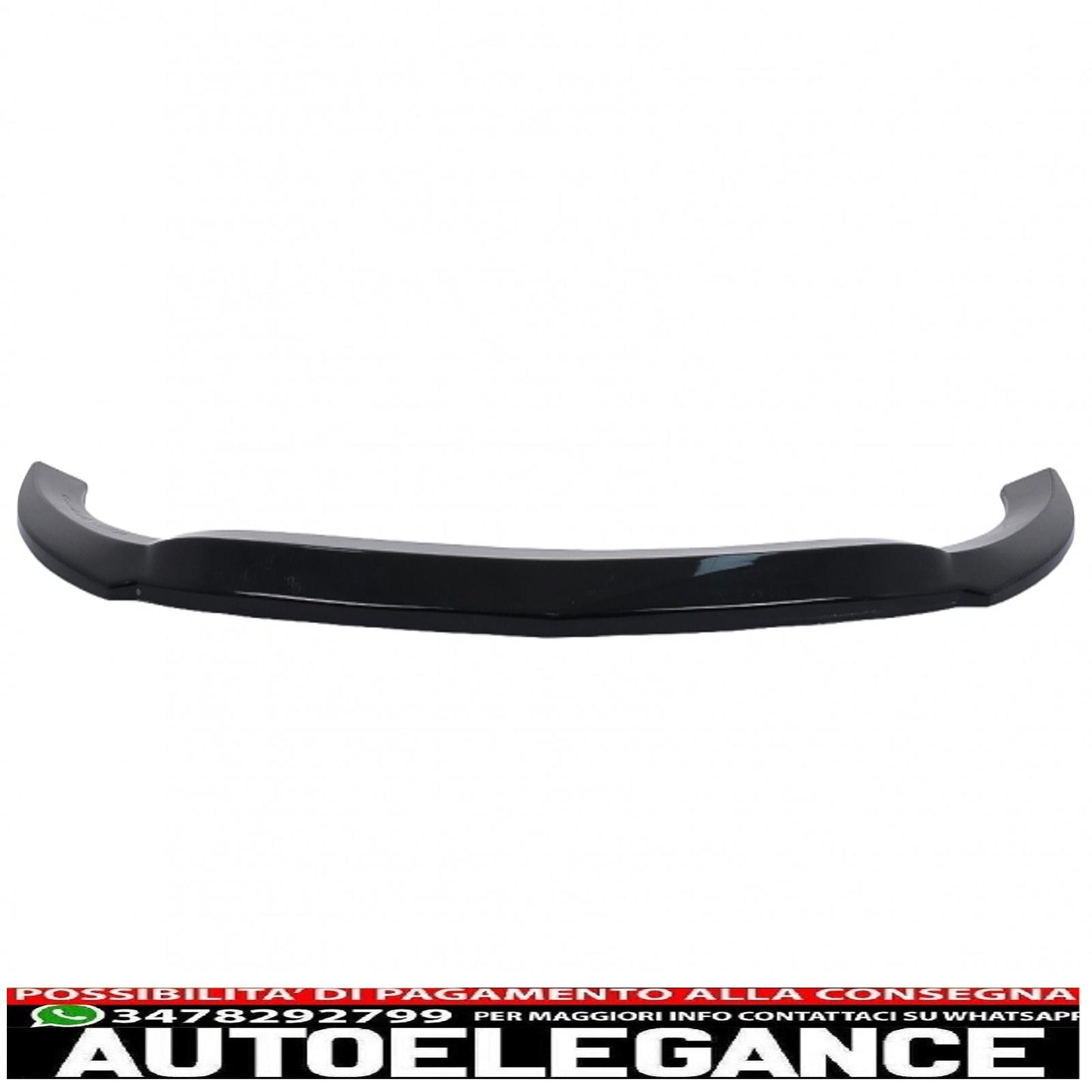 Front bumper lip extension suitable for mercedes v class w447 (2014 onwards) only for standard edition piano black 