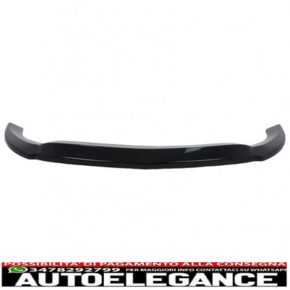 Front bumper lip extension suitable for mercedes v class w447 (2014 onwards) only for standard edition piano black 