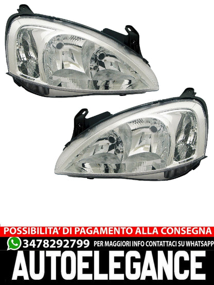 Set fari anteriori per Opel Corsa C 2003-2005 H7 Faro anterioreper VALEO LWR