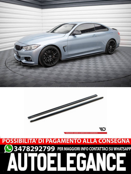 MINIGONNE LATERALI ADATTE PER V.3 BMW 4 COUPE M-PACK F32  (2013-2020)