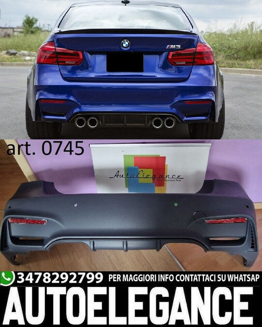 BMW SERIE 3 F30 PARAURTI POSTERIORE M3 ABS TOP QUALITY AUTOELEGANCERICAMBI