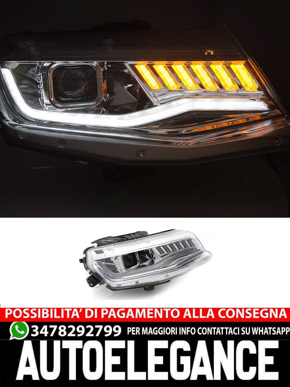 CHEVROLET CAMARO 16-18 HID SEQ CHROME 