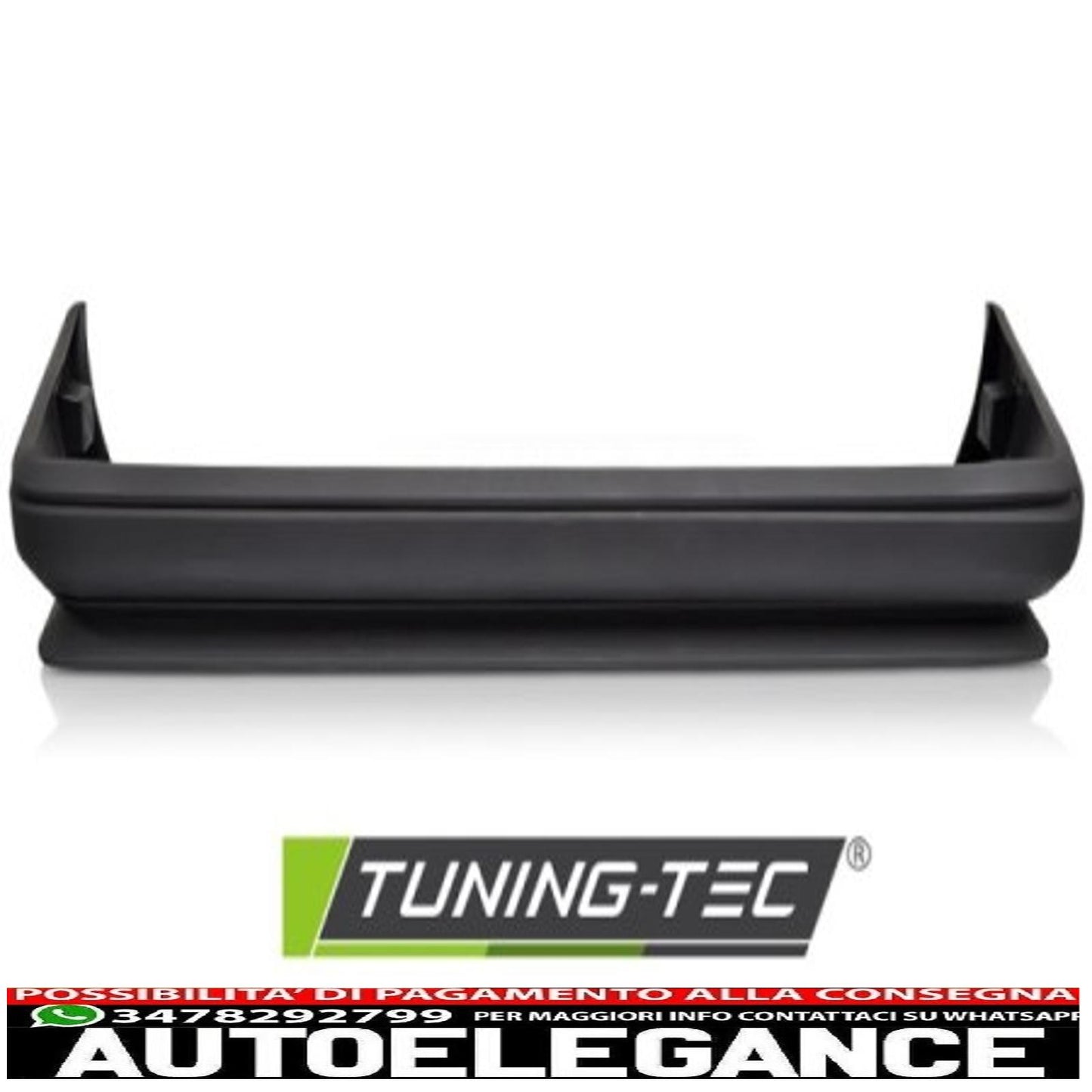 Sport style rear bumper for mercedes w124 2d/4d 85-93